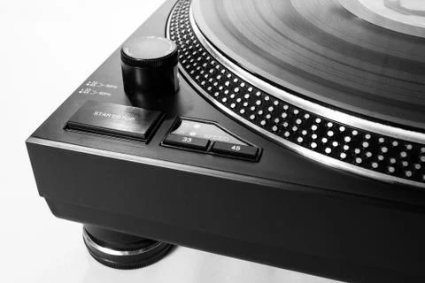 Record Player detail of strobe Stock Photos