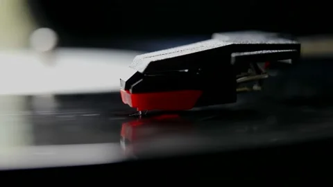 Record player gramophone analog sound Stock Footage 166808958