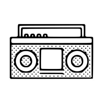 Record player icon isolated on white background Stock Illustration