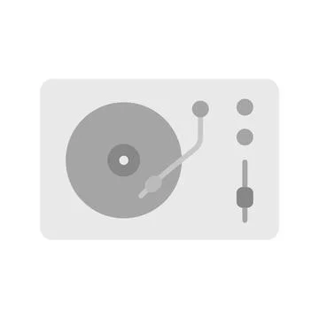 Record Player icon vector image. Stock Illustration