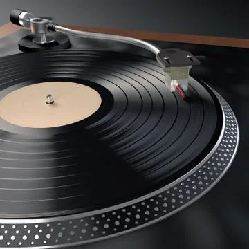 Record Player Stock Illustration