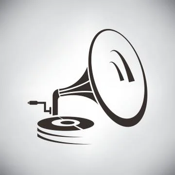 Record player Stock Illustration