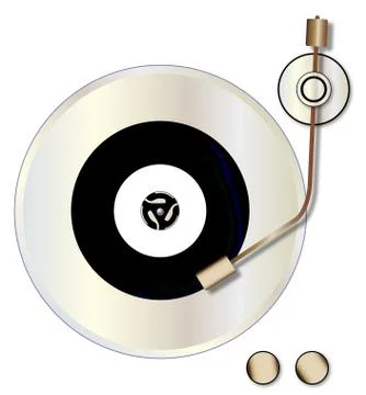 Record Player Stock Illustration