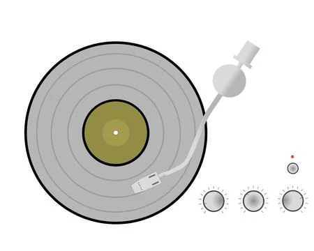 Record player Illustrazione stock