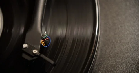 Record player macro above Stock Footage 104110552