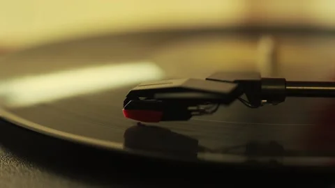RECORD PLAYER NEEDLE Stock Footage 288836252