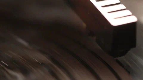 Record Player Needle Macro Stock Footage 44830689