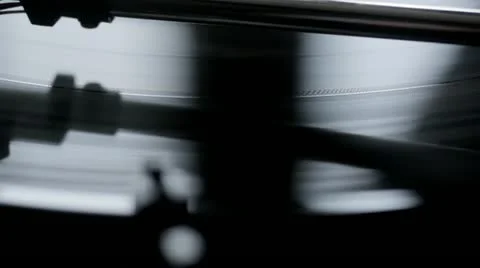 Record Player panning shot Vídeo Stock 22243178