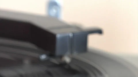 Record Player Pans Stock Footage 33896510