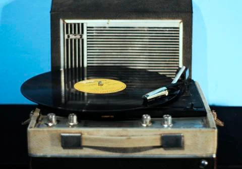 The record player Foto stock