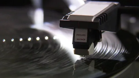 Record player playing Stock Footage 71824320