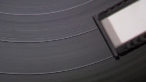Record player playing Pick up head Top view Close up Stock Footage 71824579