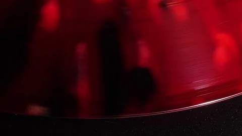 Record player playing in slowmo Stock Footage 77022925