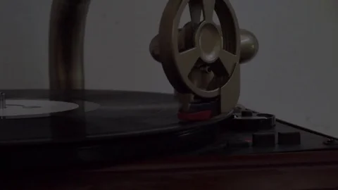 Record Player Spinning 60fps Stock Footage