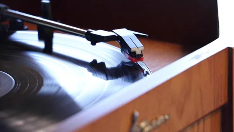 Record Player Start Video stock 153489707