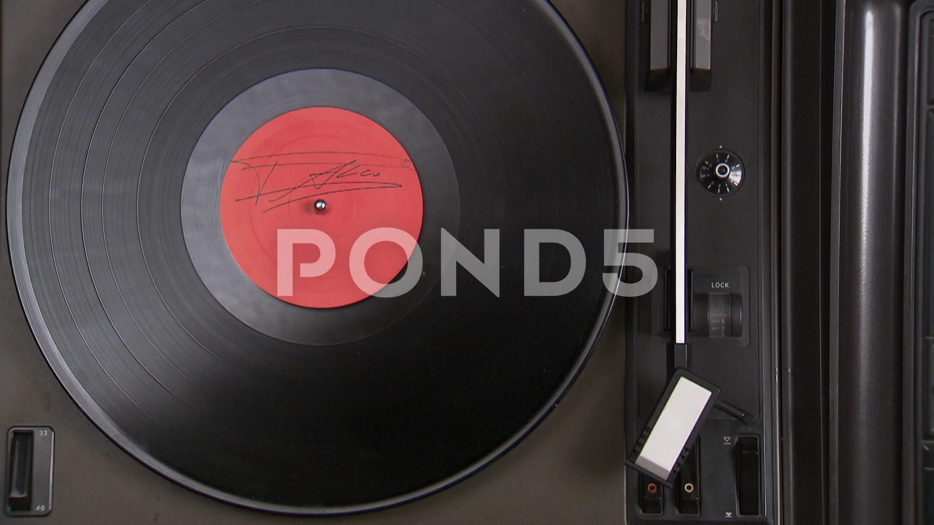 Record Player Starting To Play Music Top Stock Video Pond5