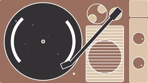Record player Transitions. 1080p - 30 fps - Alpha Channel (4) Stockbeeldmateriaal 311644752