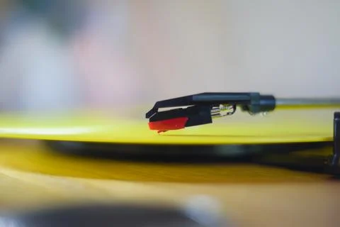 A record player, turntable. Stock Photos