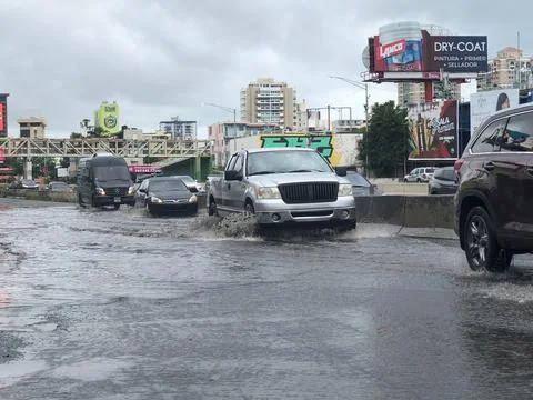 Record rain falls in San Juan, Puerto Rico - 25 Feb 2020 Stock Photos