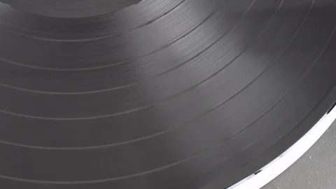 Record spinning on turntable Stock Footage 86283548