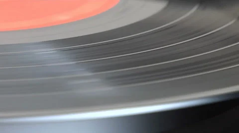 Record spins on turntable Stock Footage 33893145