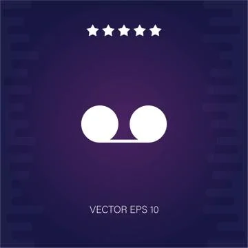 Record vector icon Illustrazione stock