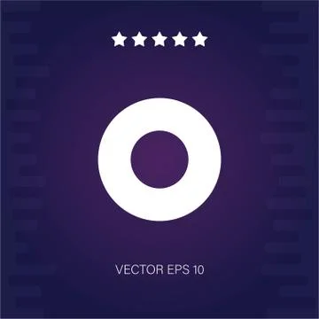 Record vector icon Stock Illustration