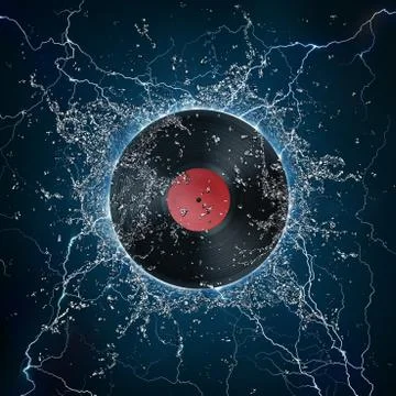 Record in Water Stock Illustration