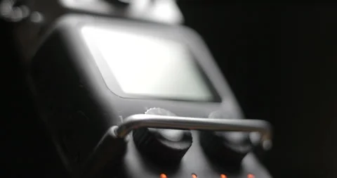 Recorder device with water spray slow motion Stock Footage 280522693