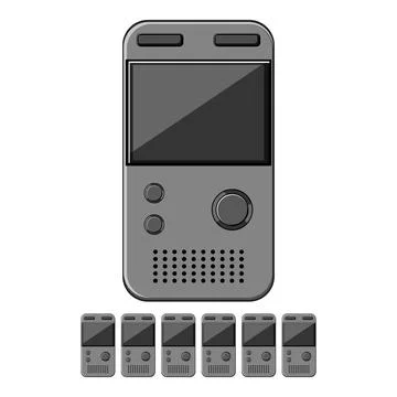 Recorder dictaphone cartoon vector graphic イラスト素材
