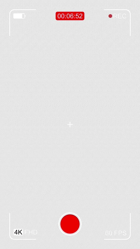 Recorder mobile screen vertical with alpha channel Video stock 312712175