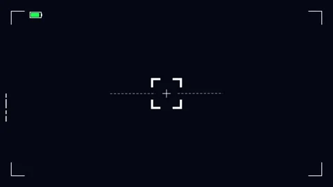 Recorder screen camera viewfinder overlay with recording indicator and batter 動画素材 346567373