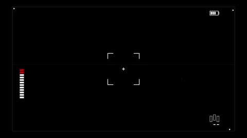 Recorder screen Digital Camera Viewfinder Overlay with HUD Elements Video stock 345885693