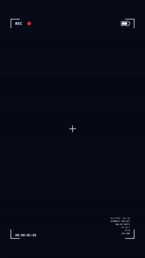 Recorder screen vertical on black background Stock Footage 336648919