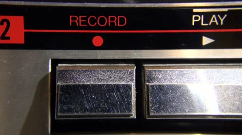 The recorder's buttons Stock Footage 35249492