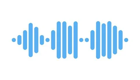 Recording of audio message template. UI element of audio record for smartphones Stock-Illustration