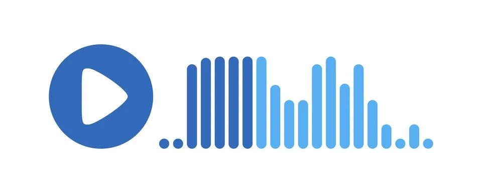 Recording of audio message template. UI element of audio record for smartphones Illustrazione stock