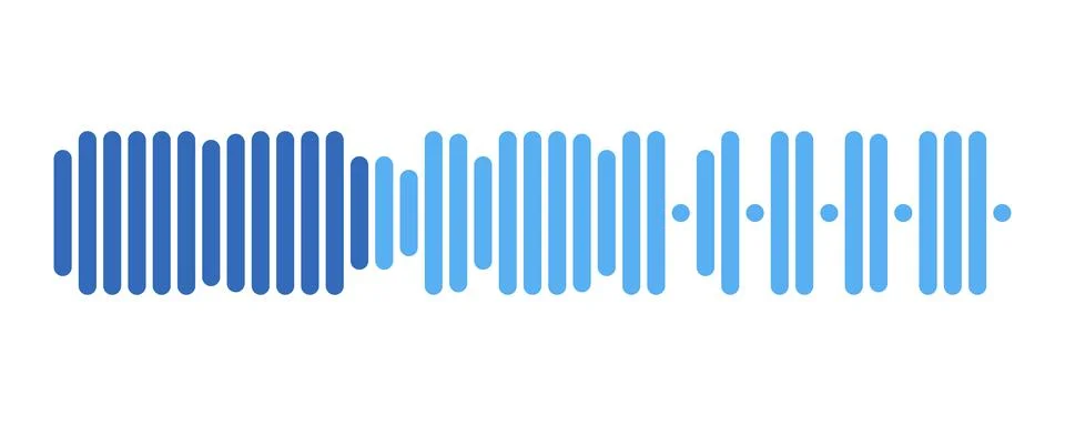 Recording of audio message template. UI element of audio record for smartphones Stock Illustration