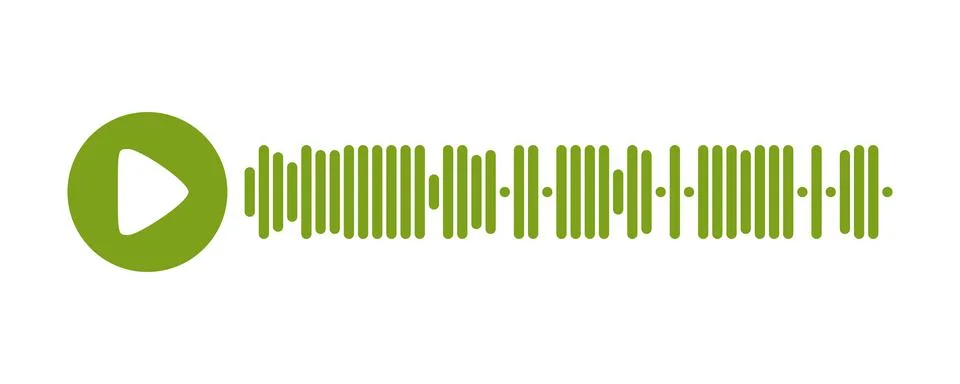 Recording of audio message template. UI element of audio record for smartphones Stock Illustration