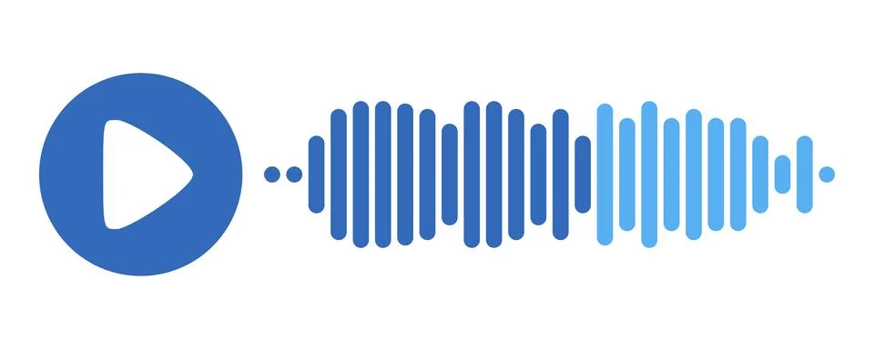 Recording of audio message template. UI element of audio record for smartphones Stock Illustration