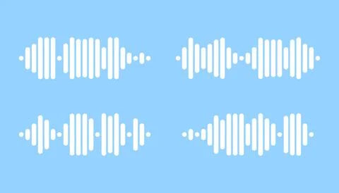 Recording of audio message template. UI element of audio record for smartphones Stock Illustration