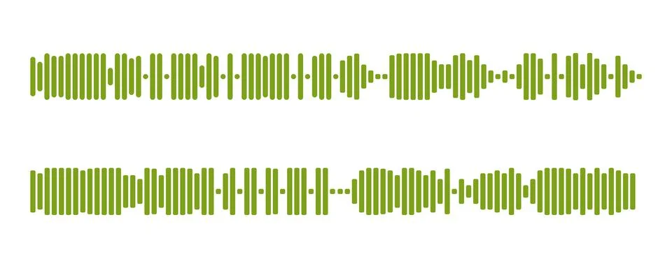 Recording of audio message template. UI element of audio record for smartphones Stock Illustration