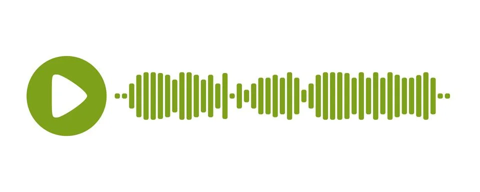 Recording of audio message template. UI element of audio record for smartphones Stock Illustration