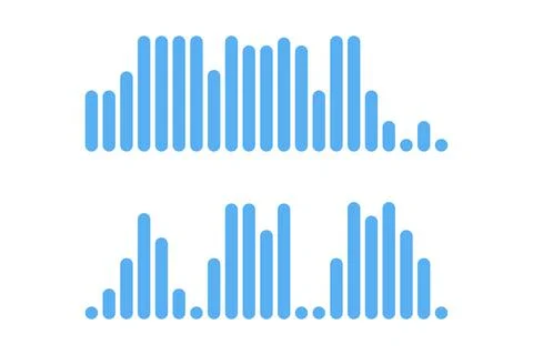 Recording of audio message template. UI element of audio record for smartphones Stock Illustration