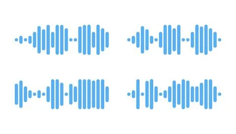 Recording of audio message template. UI element of audio record for smartphones Stock Illustration