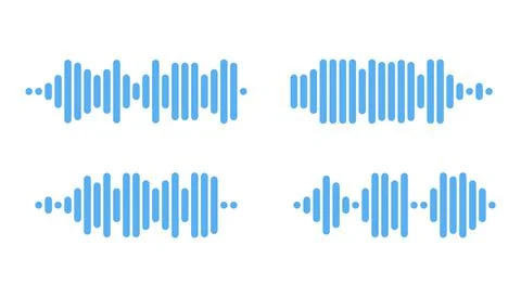 Recording of audio message template. UI element of audio record for smartphones Illustrazione stock