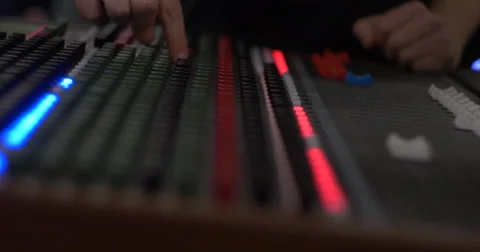 Recording Audio Mixer Workshop Vídeo Stock 62334627