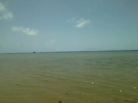 Recording the beach from one end to the other, the sea is big Stock Footage 162147273