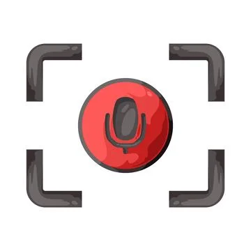 Recording button illustration Stock Illustration