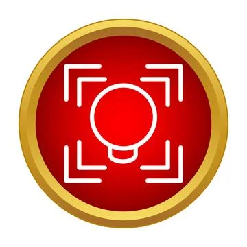 Recording button user interface capturing video icon Stock Illustration
